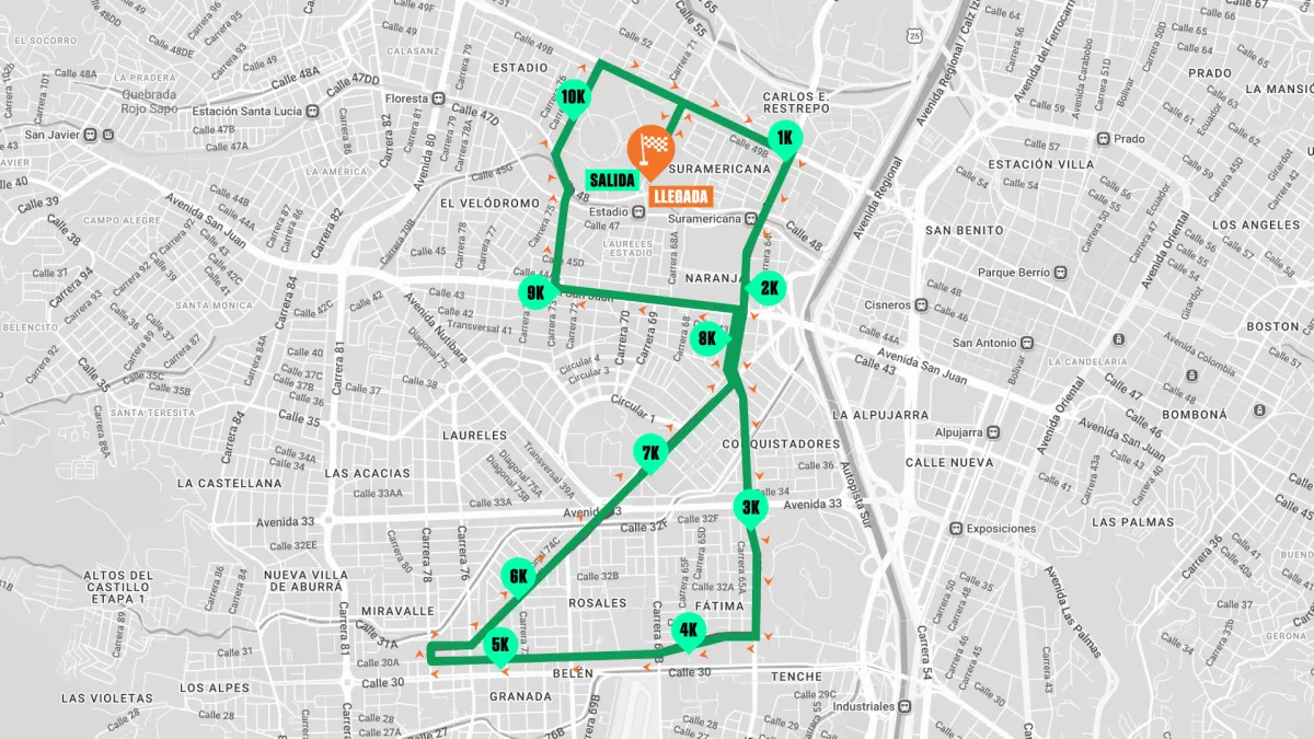 mapa de recorrido