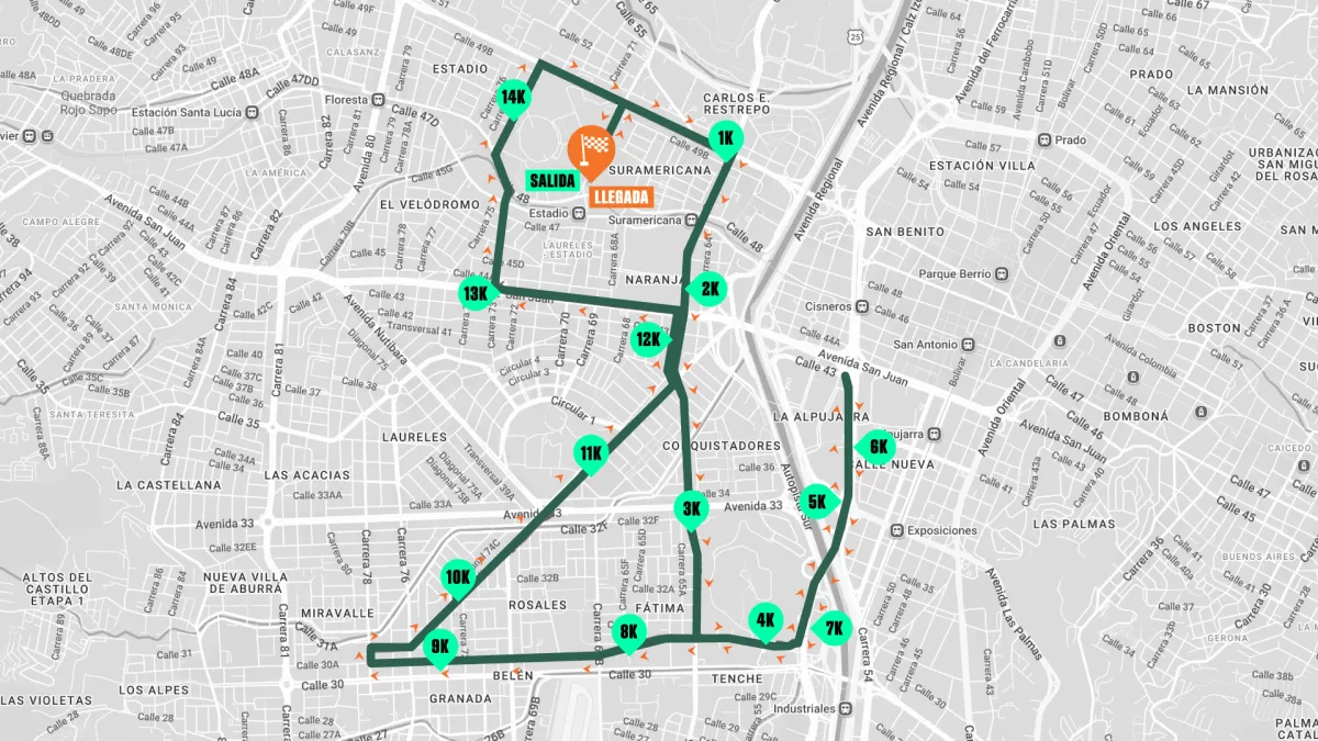 mapa de recorrido